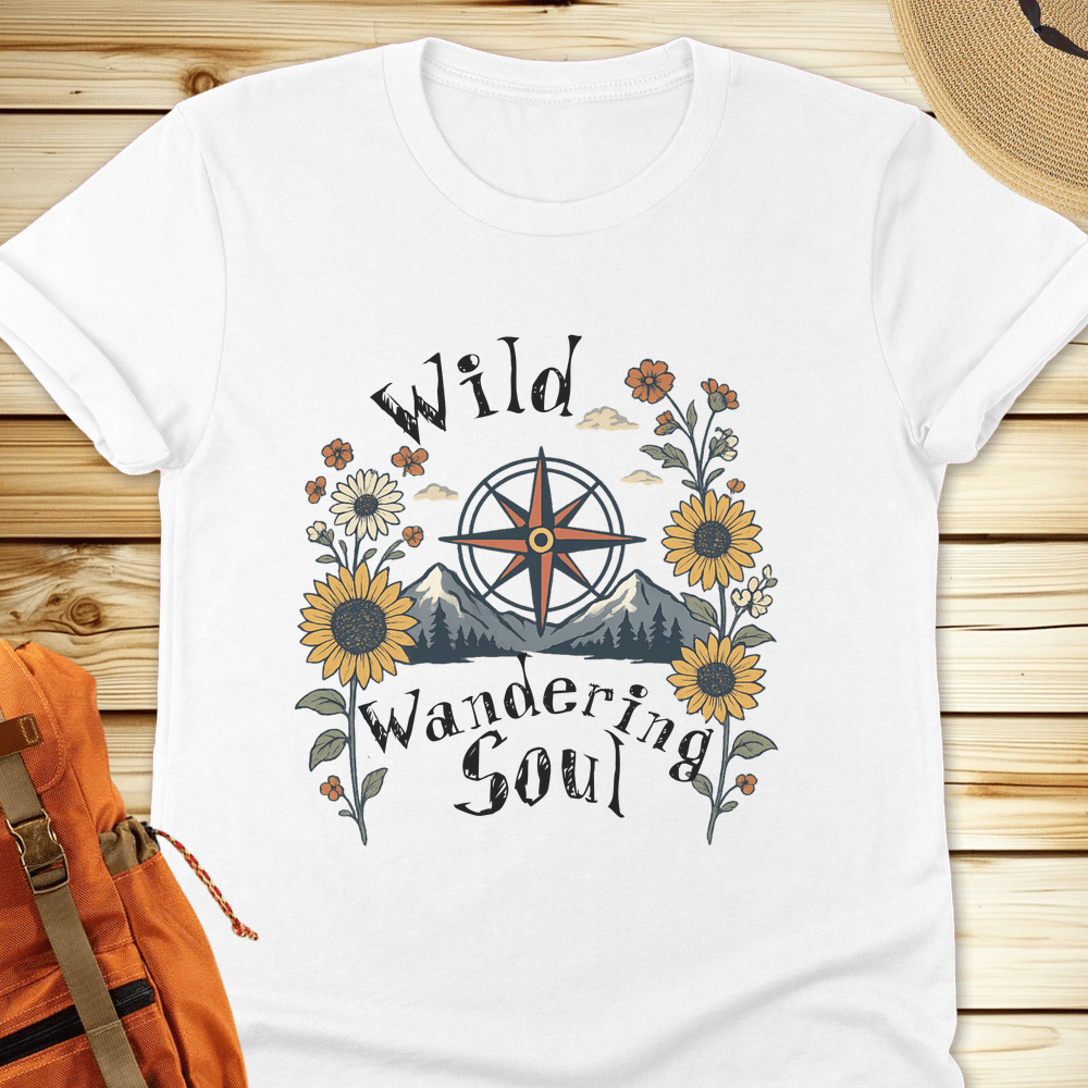 2063 Sunflowers Compass Tshirt - White