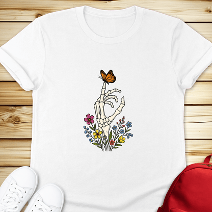 Butterfly Bones Tshirt - White