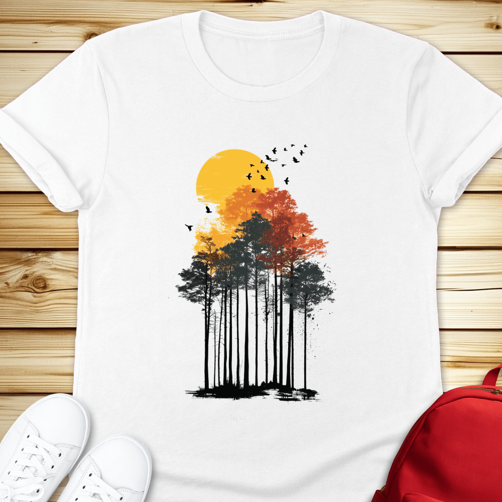 Sunlit Pines Tshirt - White
