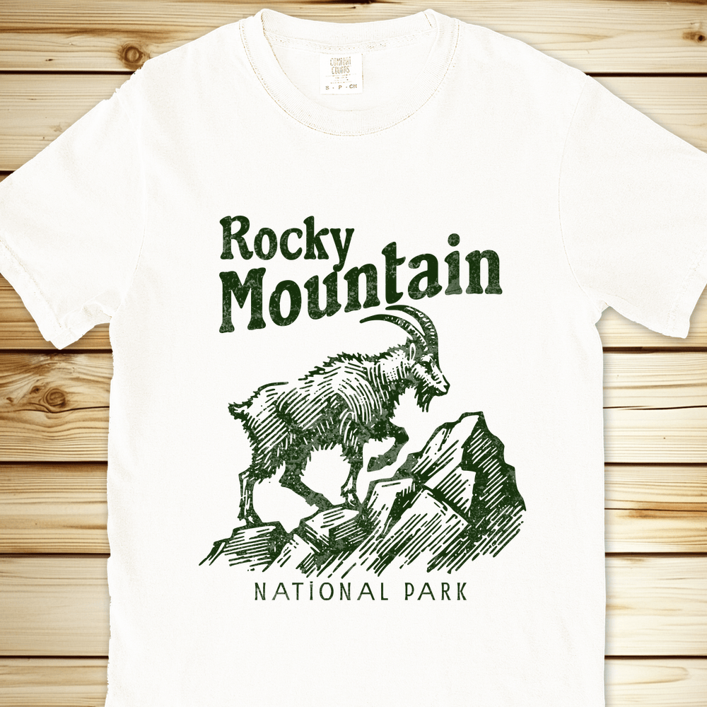 2256 Rocky Mountain National Park Relaxed Fit Tee - White