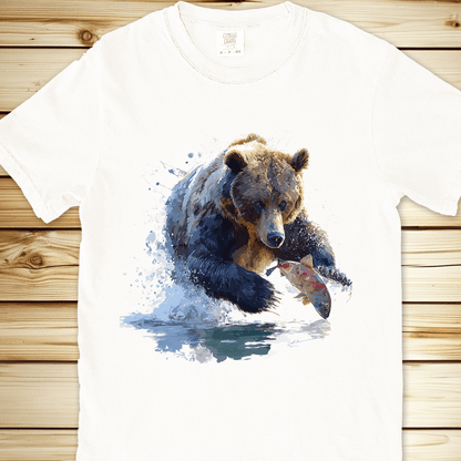 Bear Fishing - White