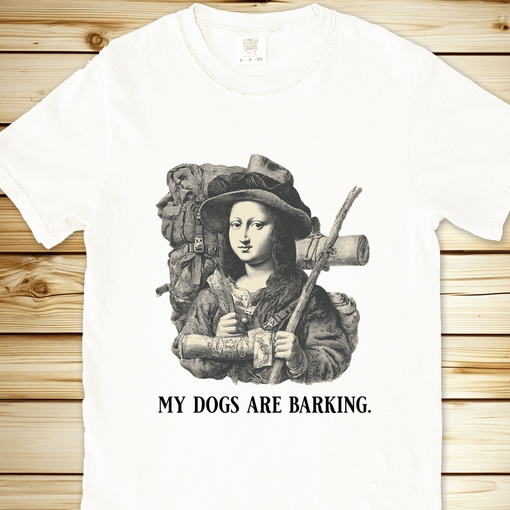 Mona Lisa Hiking Relaxed Fit Tee - White