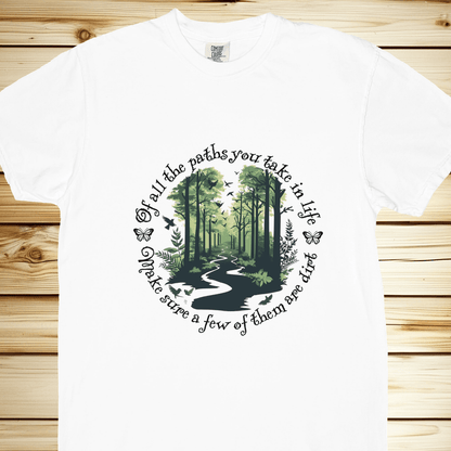Scenic Dirt Path Relaxed Fit Tee - White