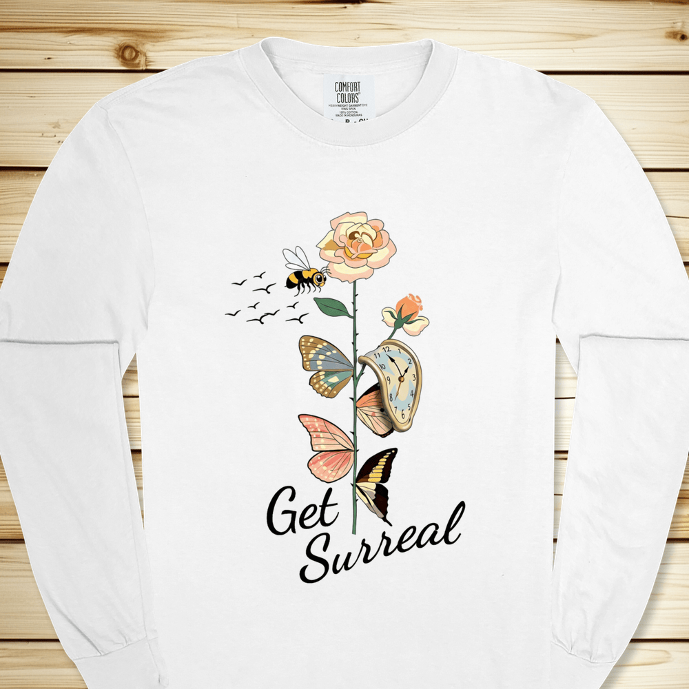 2293 Dali Get Surreal Long Sleeve Tshirt - White