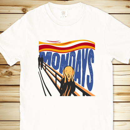 2317 Monday Scream Munchb Relaxed Fit Tee - White