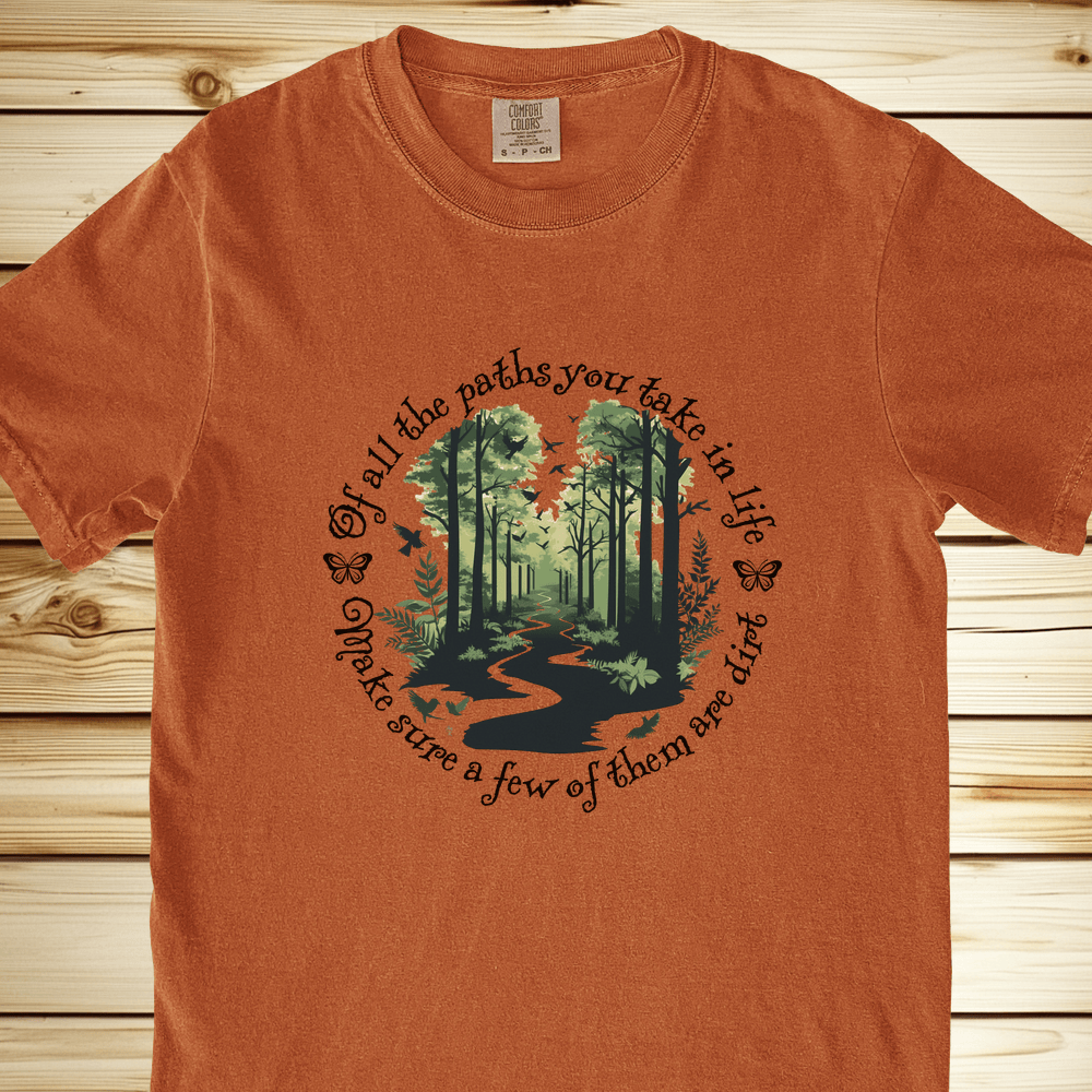 Scenic Dirt Path Relaxed Fit Tee - Yam