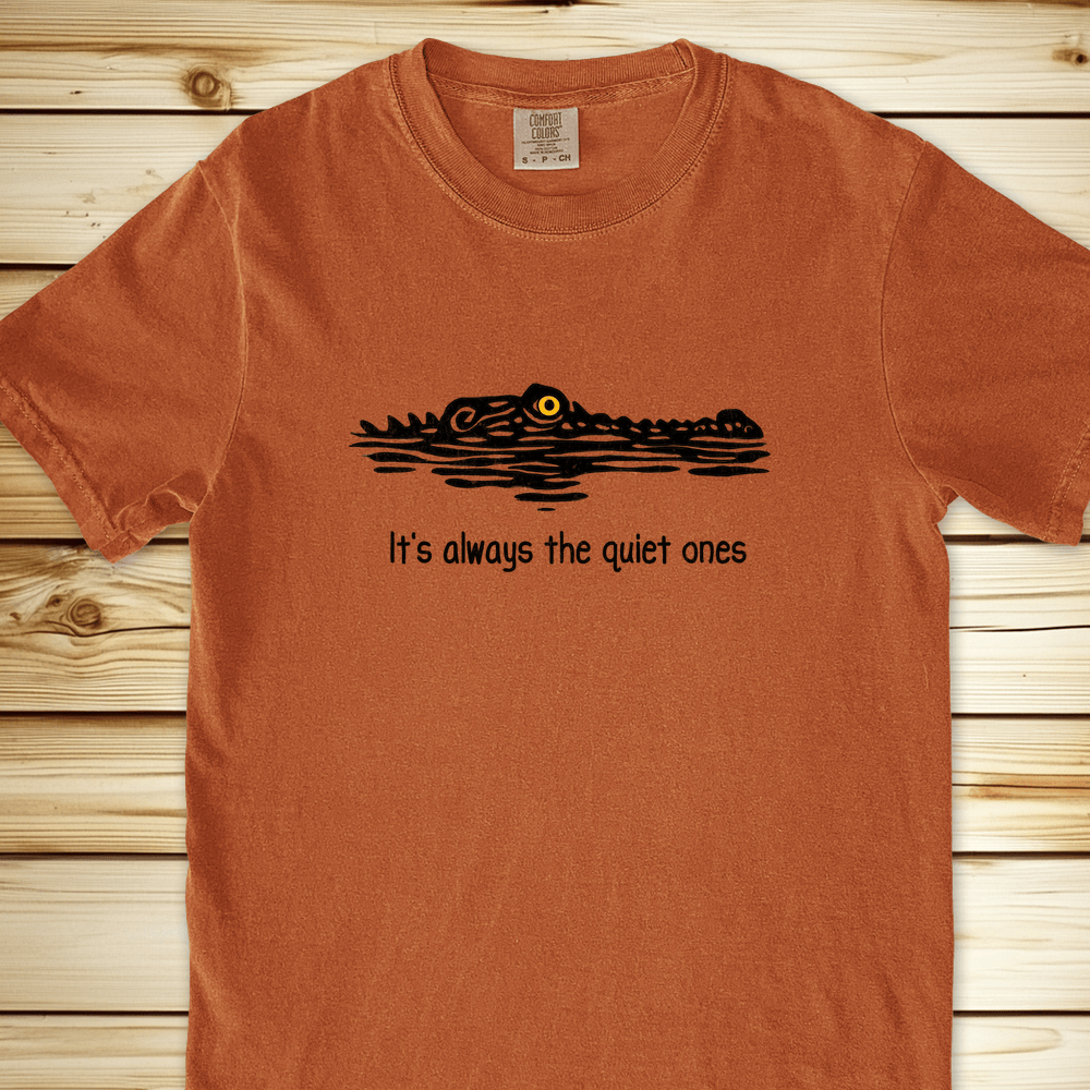 2296 Crocodile Quiet Ones Relaxed Fit Tee - Yam