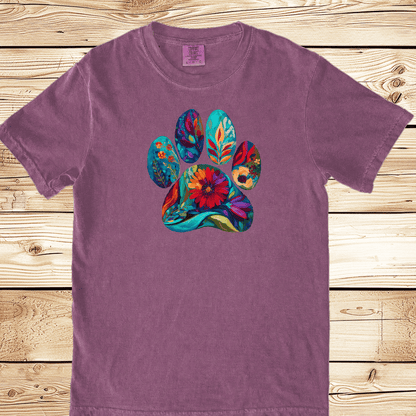 Artsy Pawprints Relaxed Fit Tee - Ramblin Road