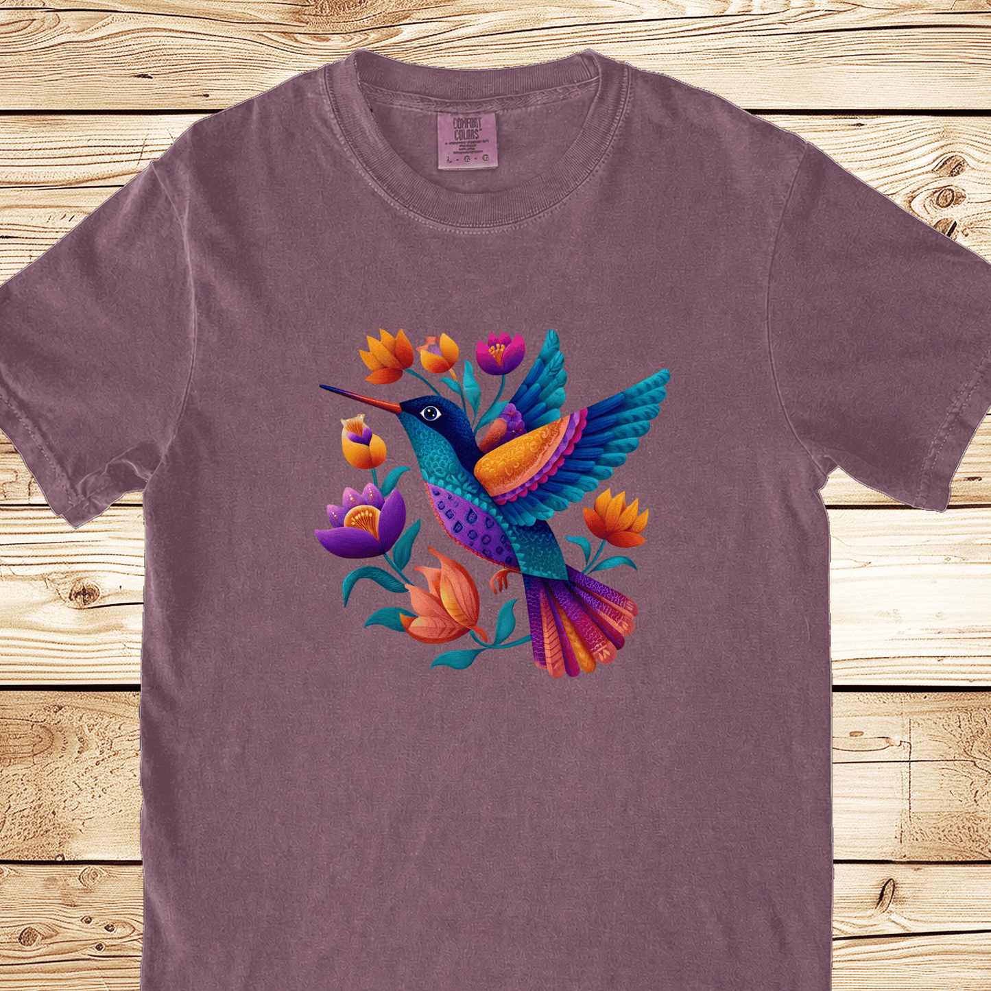 Colorful Humingbird Relaxed Fit Tee - Ramblin Road