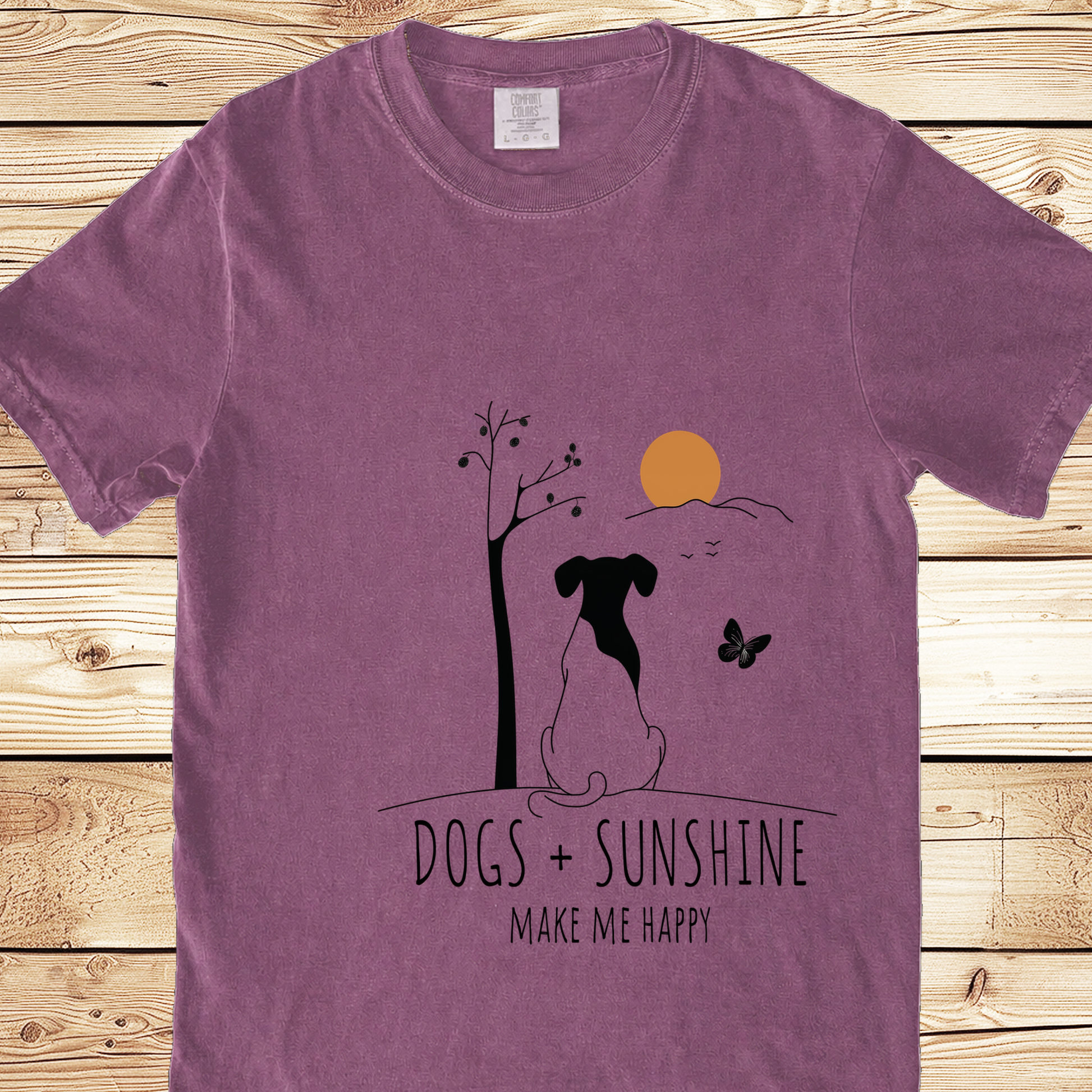 Dogs And Sunshine Relaxed Fit Tee - Ramblin Road