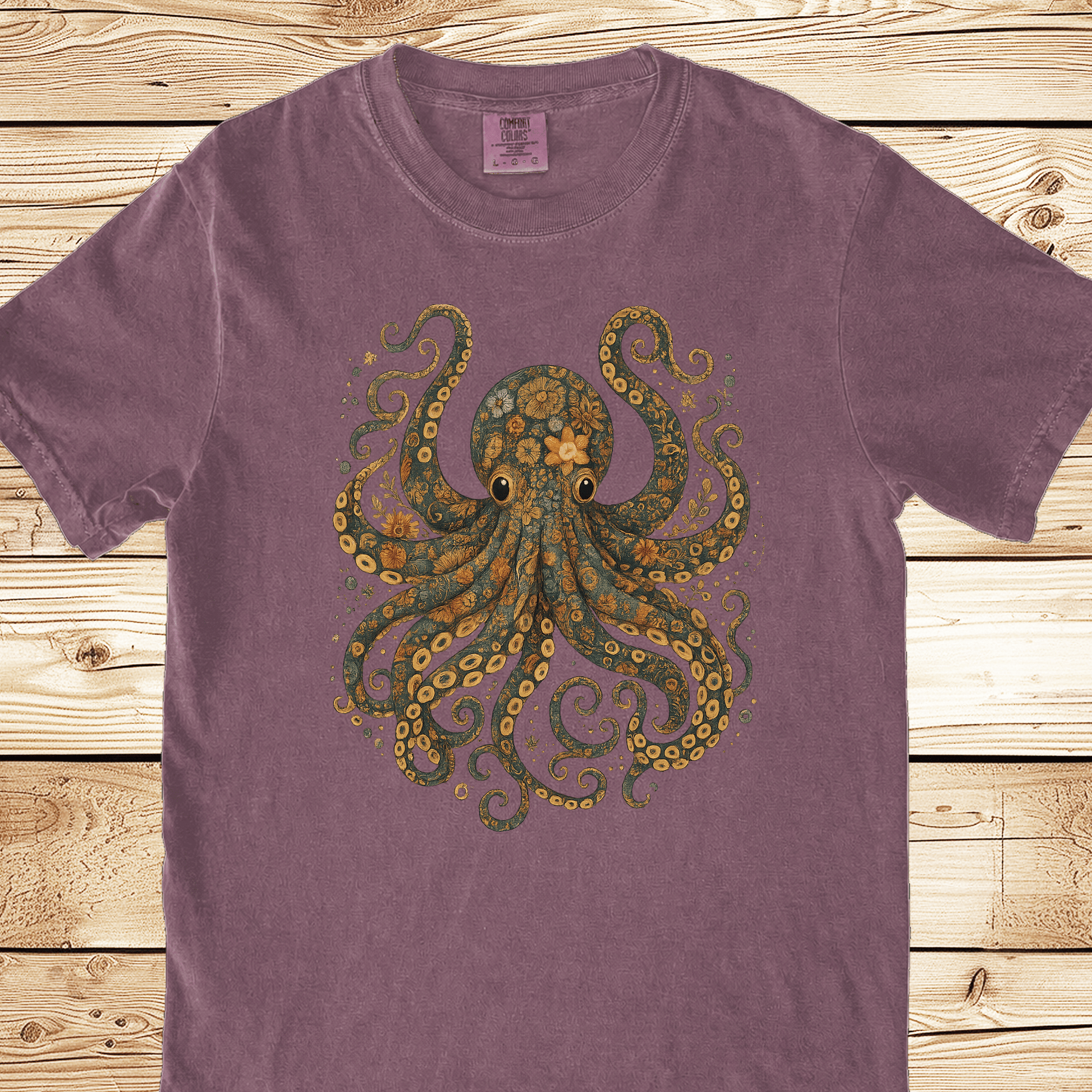 Floral Octopus Relaxed Fit Tee - Ramblin Road