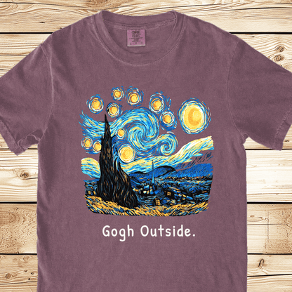 Gogh Outside Starry Night Relaxed Fit Tee - Ramblin Road