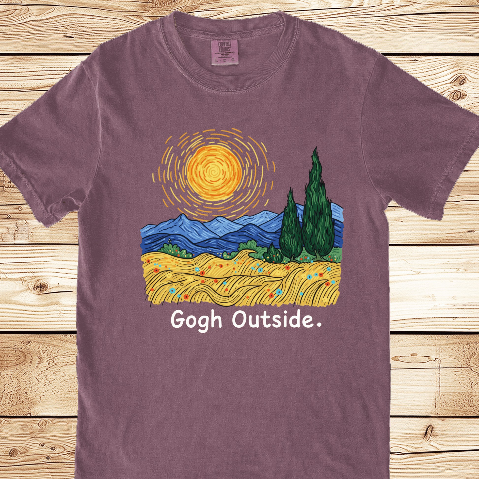 Gogh Outside Wheatfield Relaxed Fit Tee - Ramblin Road