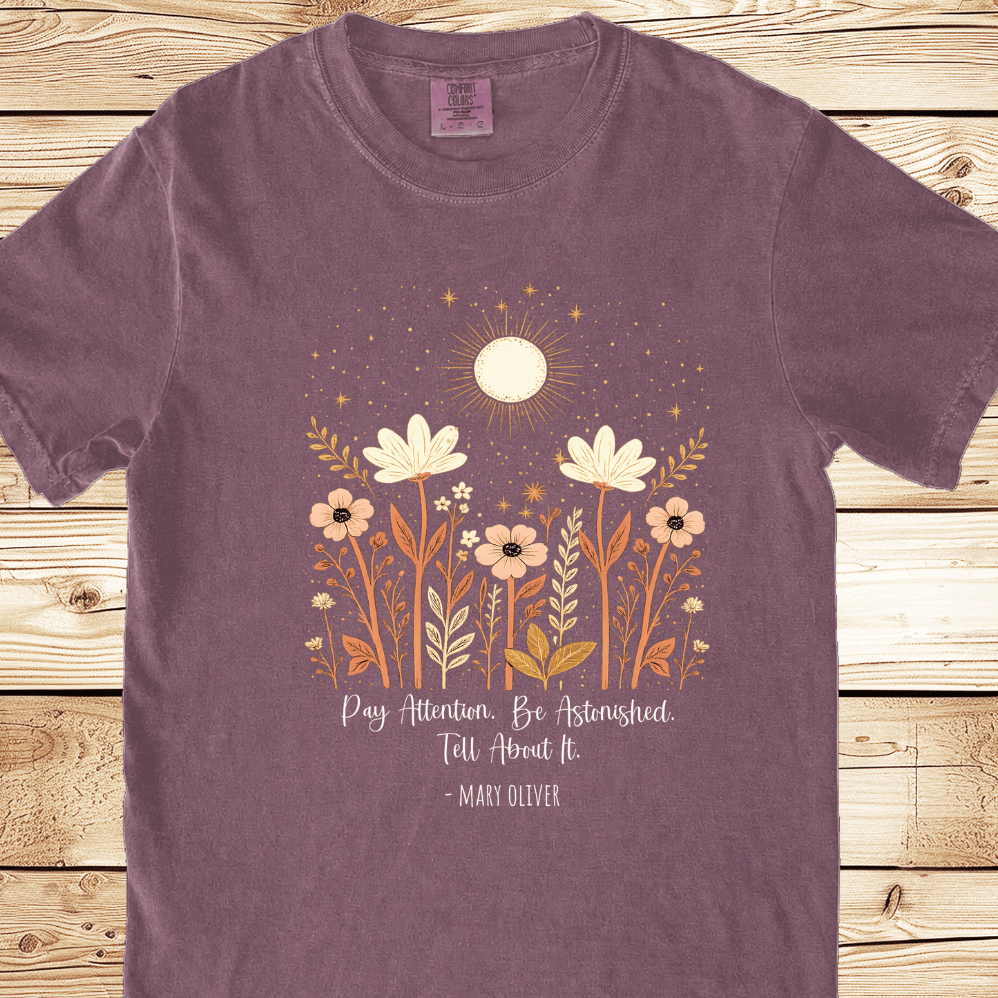 Instructions For A Life Mary Oliver Relaxed Fit Tee - Ramblin Road