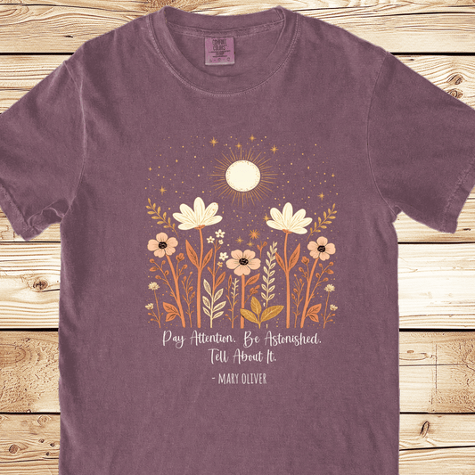 Instructions For A Life Mary Oliver Relaxed Fit Tee - Ramblin Road