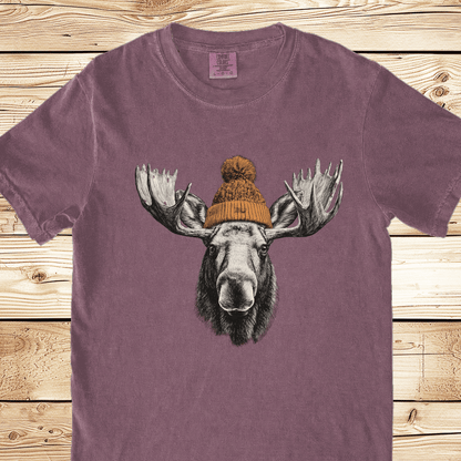 Moose In A Beanie Relaxed Fit Tee - Ramblin Road