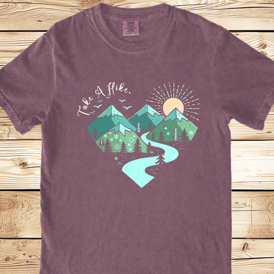 Take A Hike Graphic Heart Relaxed Fit Tee - Ramblin Road