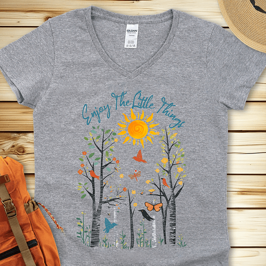 Enjoy The Little Things V-Neck Tshirt