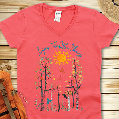Enjoy The Little Things V-Neck Tshirt