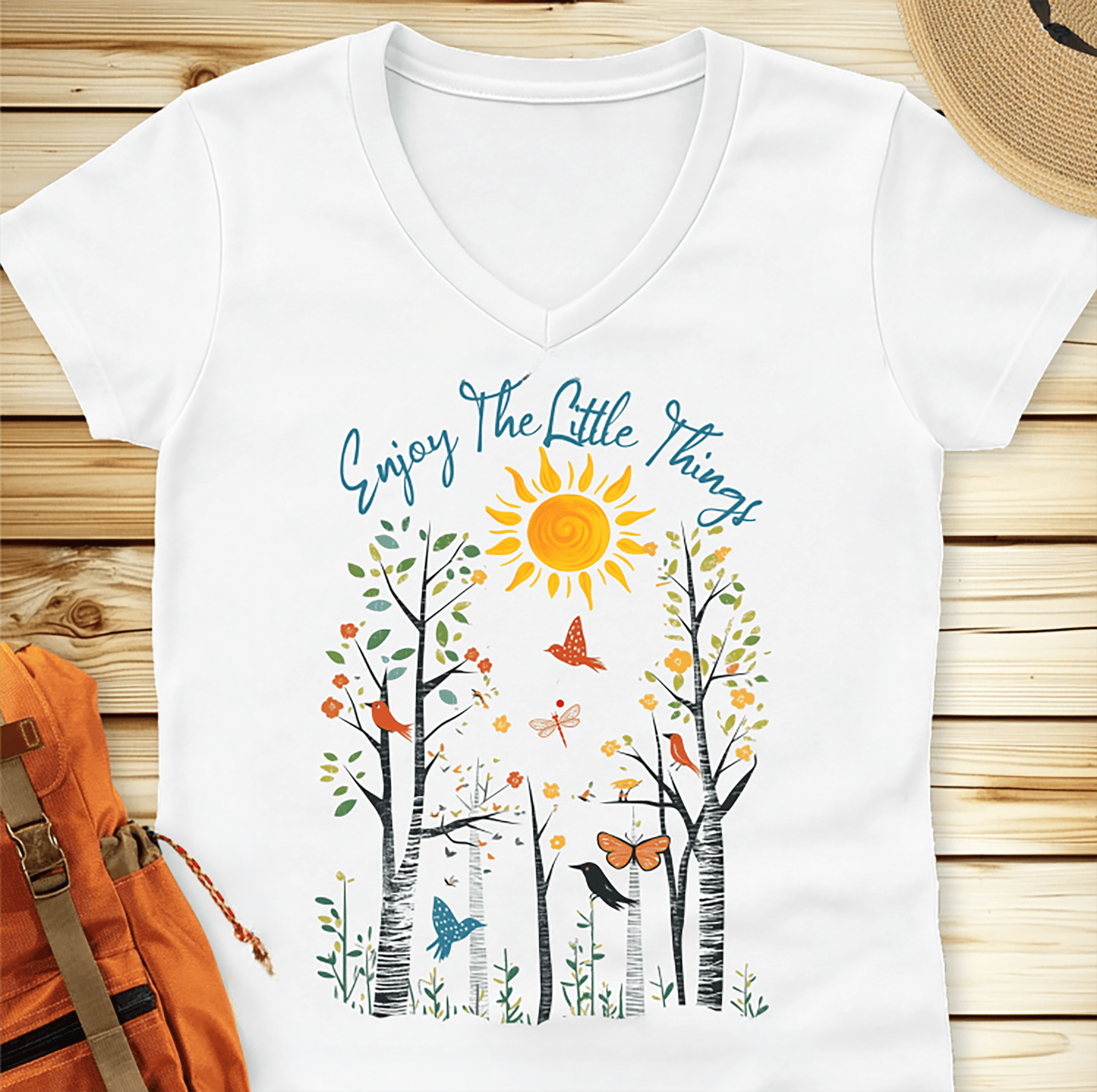 Enjoy The Little Things V-Neck Tshirt